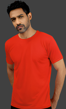 ROUND NECK MICRO POLYESTER T-SHIRT BASIC CCC003