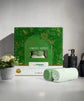 MYTRIDENT Towel Set, 100% Cotton Terry Towel, Celebration Towels for Bath Large Size, 4 PC Towel Set, 1 Bath, 1 Small Bath, 2 Hand, Nature Lux (Green Apple)