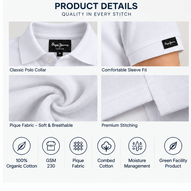 Organico Polo – 100% Organic Cotton