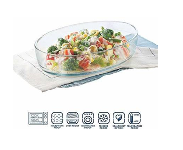 PASABAHCE BORCAM OVAL TRAY (180mm x 260mm)-59084