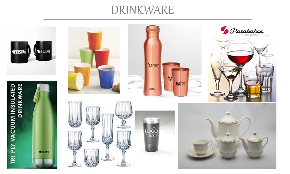 Drink ware collection by Giftworks4U