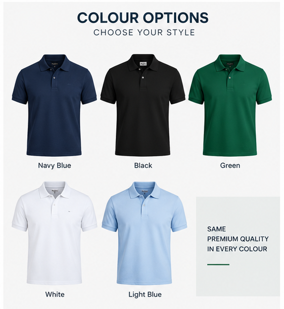 Milano Polo T-Shirt – Premium Cotton Blend