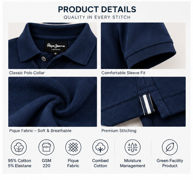 Milano Polo T-Shirt – Premium Cotton Blend