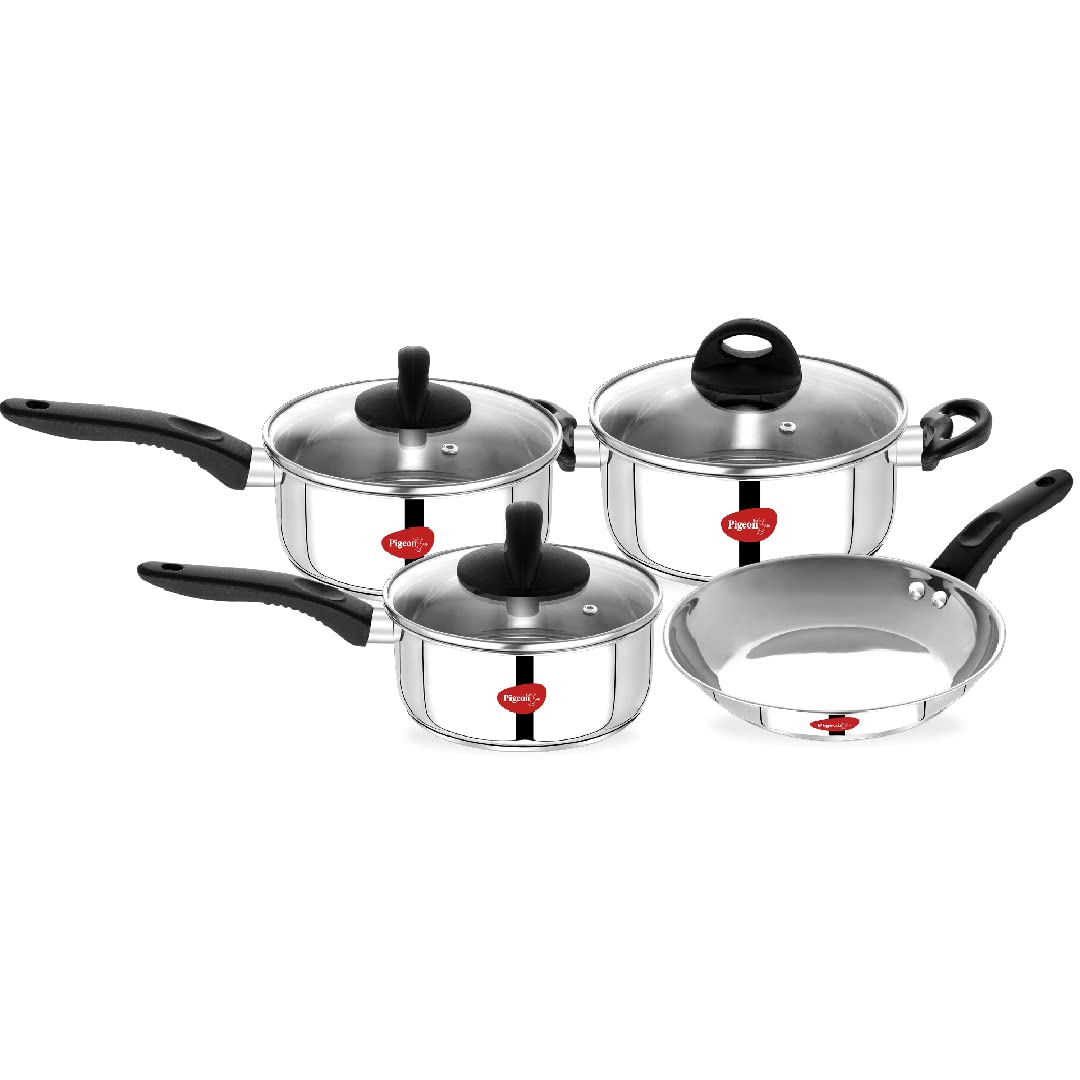 Pigeon Essential Stainless Steel 7 Piece Cookware Set