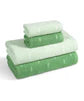 MYTRIDENT Towel Set, 100% Cotton Terry Towel, Celebration Towels for Bath Large Size, 4 PC Towel Set, 1 Bath, 1 Small Bath, 2 Hand, Nature Lux (Green Apple)