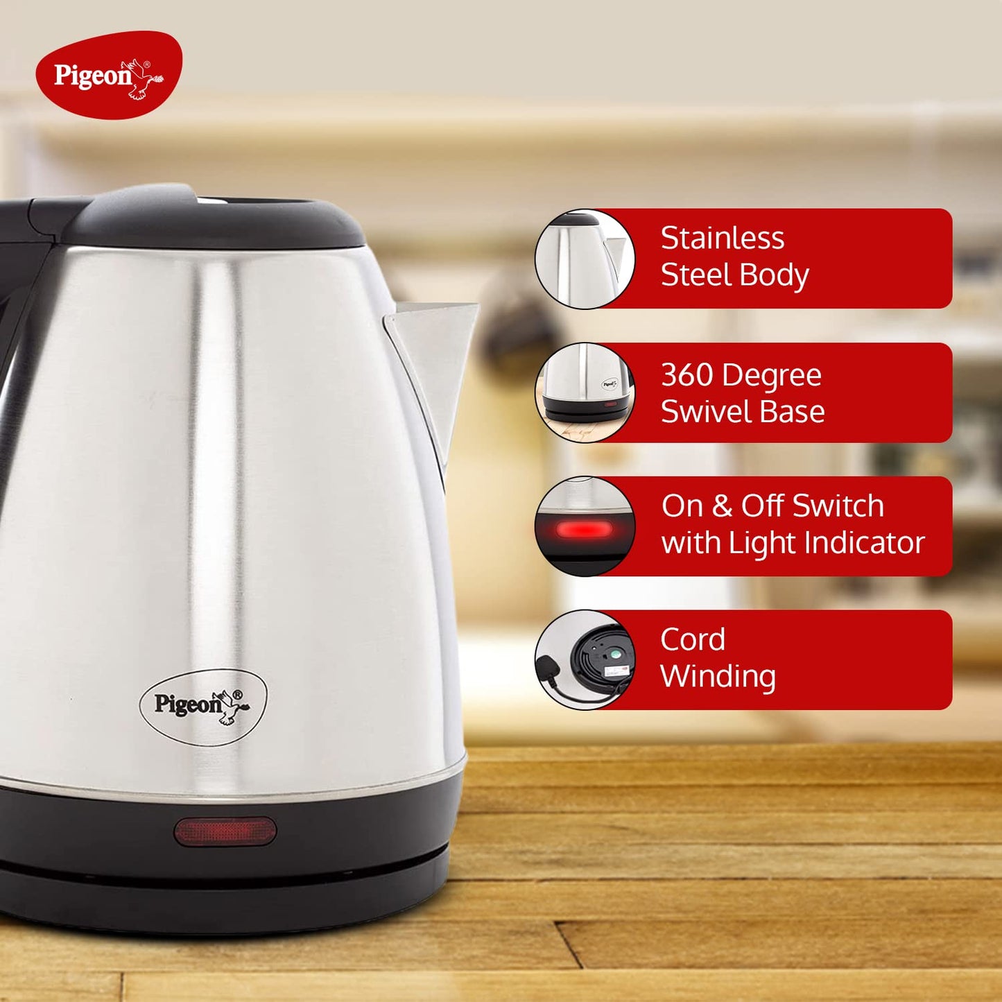 Amaze Plus Electric Kettle 1.5 L, 1300 Watt