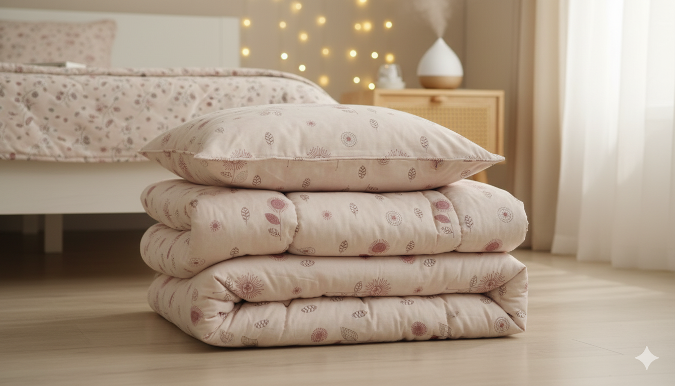 200 TC Pure Cotton Reversible Traditional Jaipuri Design Printed Light Weight Double Bed Quilt/Razai/Rajai - [Double Bed- 2.2X 2.4Meter] (Design 6)| TC - 200,Multicolor