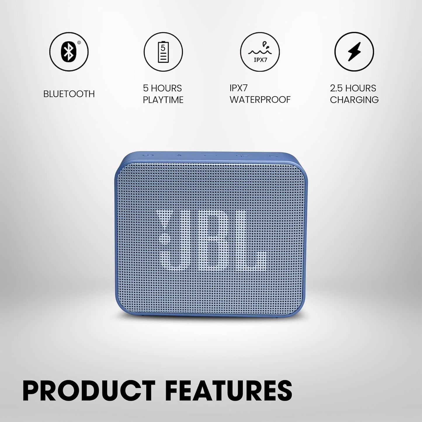 JBL GO ESSENTIAL((Without Mic, Blue)