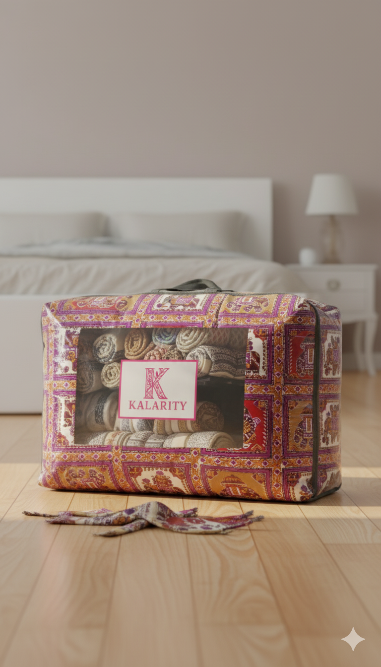200 TC Pure Cotton Reversible Traditional Jaipuri Design Printed Light Weight Double Bed Quilt/Razai/Rajai - [Double Bed- 2.2X 2.4Meter] (Design 2)| TC - 200,Multicolor