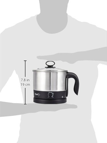 Kessel Multipurpose Kettle (12173) 1.2 litres with Stainless Steel Body, used for boiling Water and milk, Tea, Coffee, Oats, Noodles, Soup etc. 600 Watt