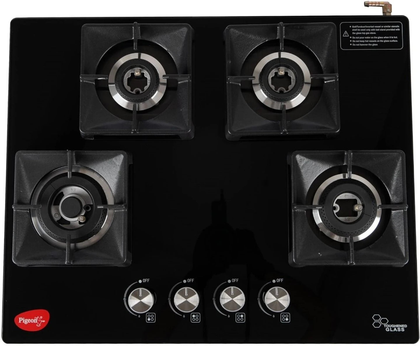 Pigeon LINEA Tablet Slimmest Cooktop Aluminium Manual Gas Stove