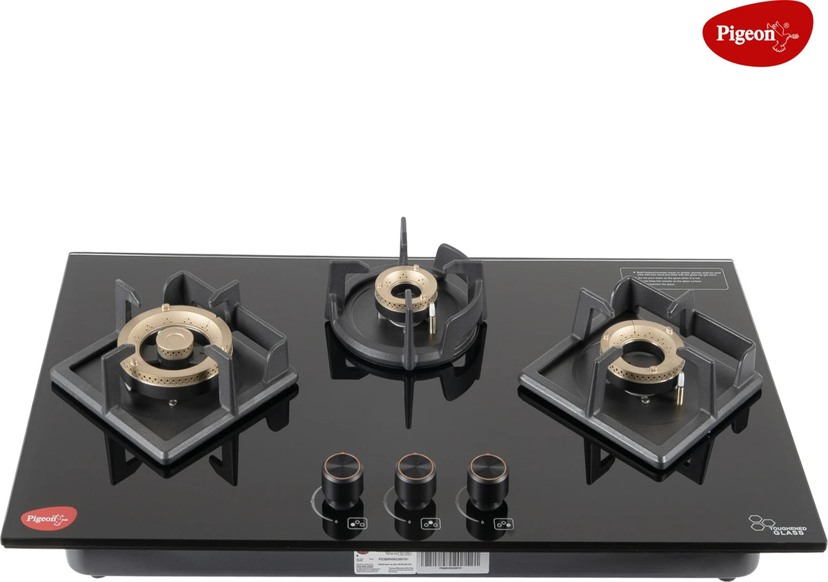 Pigeon Slender Stainless Steel Automatic Hob (3 Burners)
