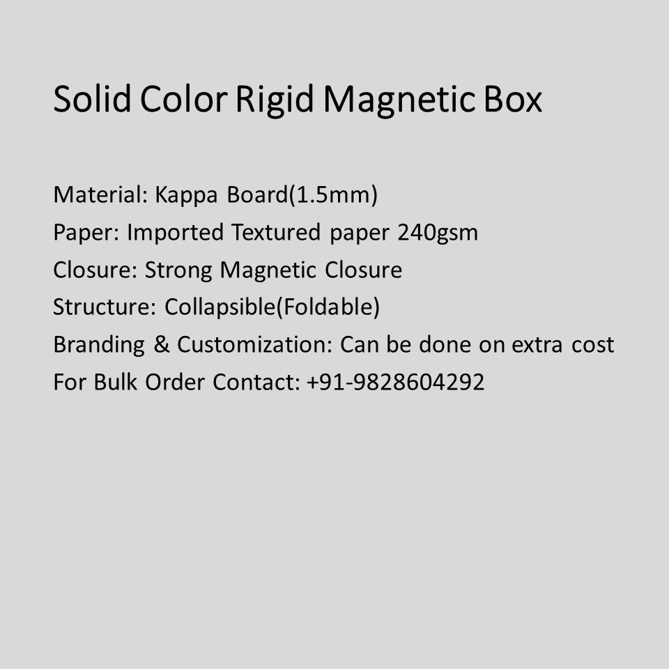 Solid Color Rigid Magnetic Box
