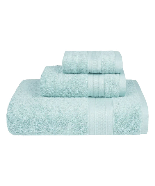 TRIDENT Soft Comfort, 3Pc Set, Cotton Rich Terry Towel Moments  Set ,509 GSM,Sea Green