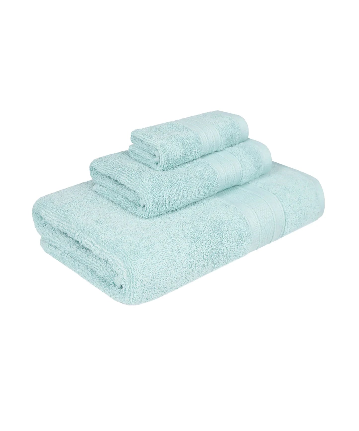 TRIDENT Soft Comfort, 3Pc Set, Cotton Rich Terry Towel Moments  Set ,509 GSM,Sea Green