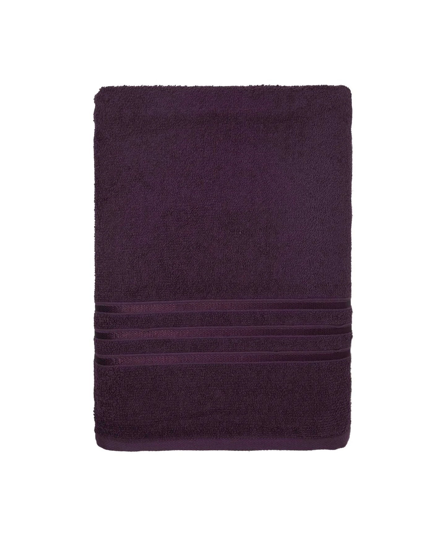 TRIDENT Comfort Living 1Pc Bath Towel, Black Current |400 GSM Cotton| Quicky Dry