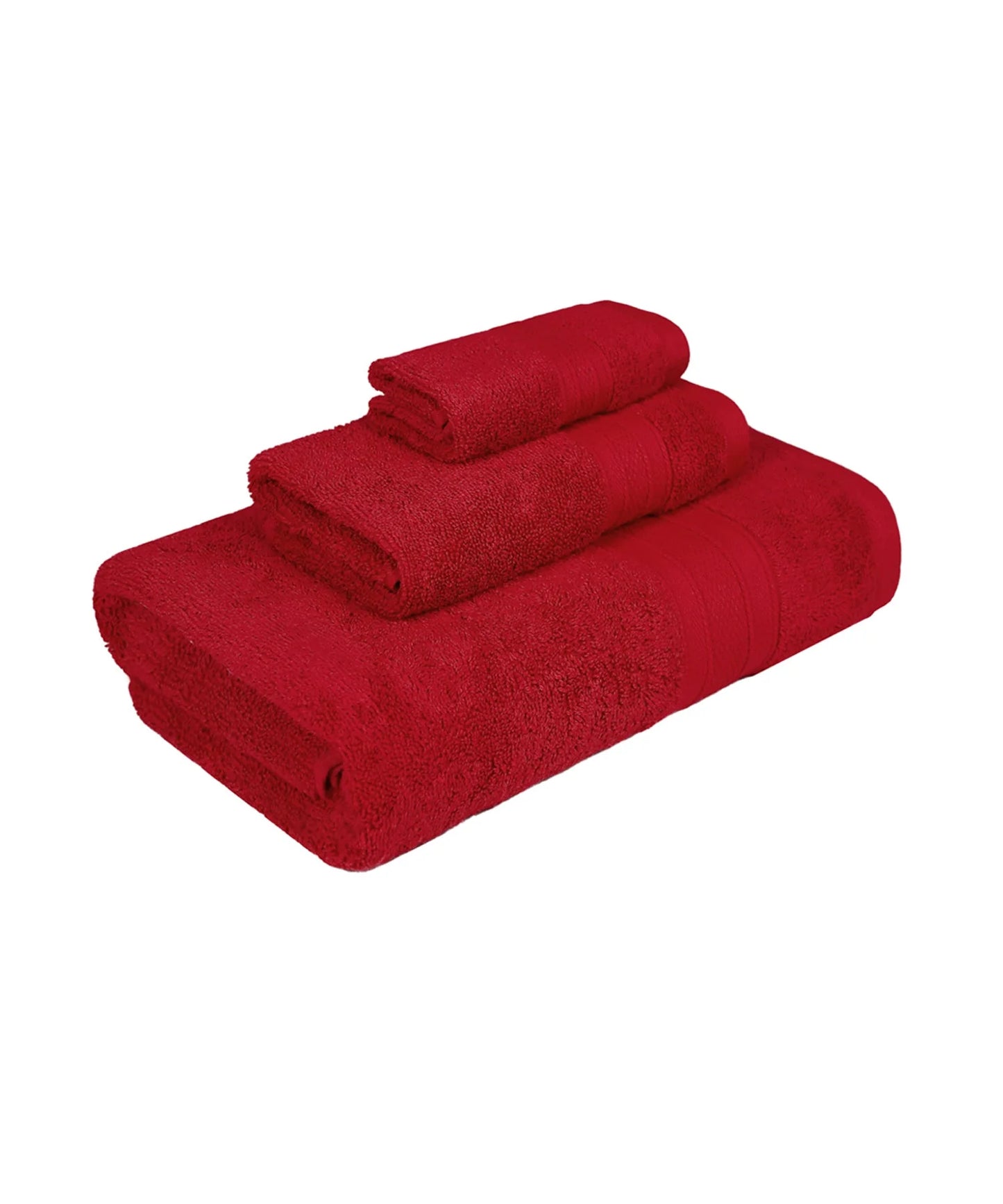 Soft Comfort, 3Pc Set, Cotton Rich Terry Technology Moments Towel Set ,509 GSM,Tangy Tomato