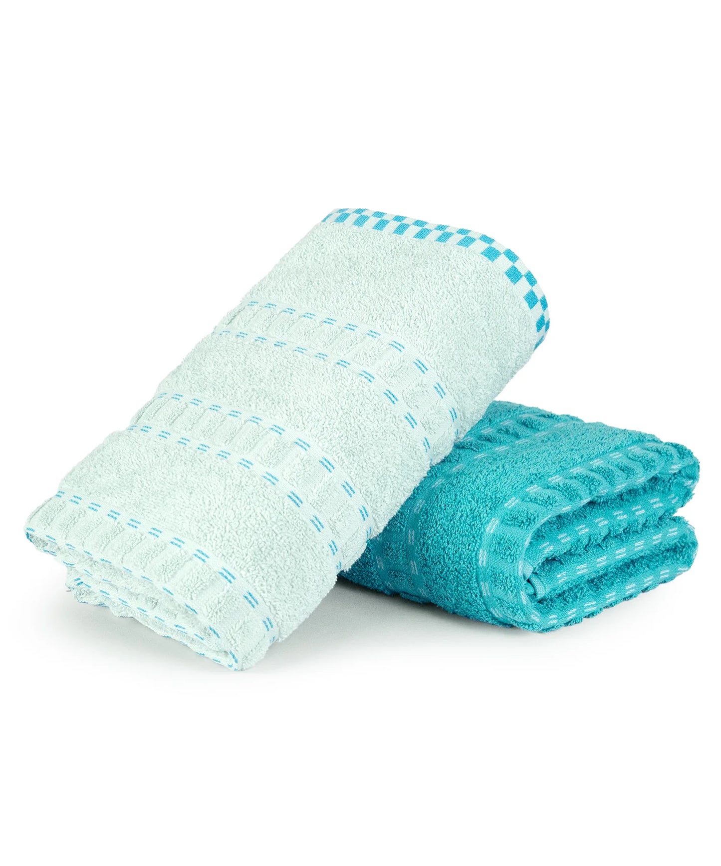 TRIDENT His & Her 2 PC Bath Towel Set,Bow & Arrow|500 GSM Cotton