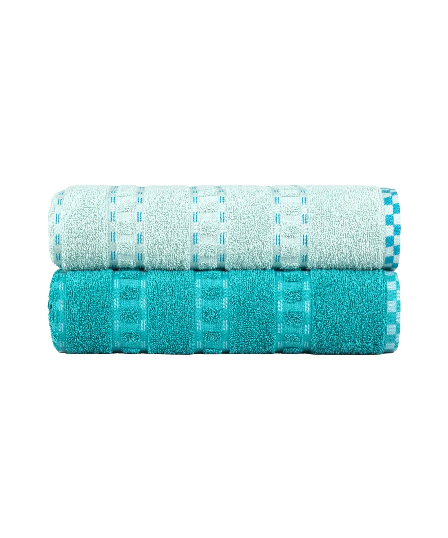 TRIDENT His & Her 2 PC Bath Towel Set,Bow & Arrow|500 GSM Cotton