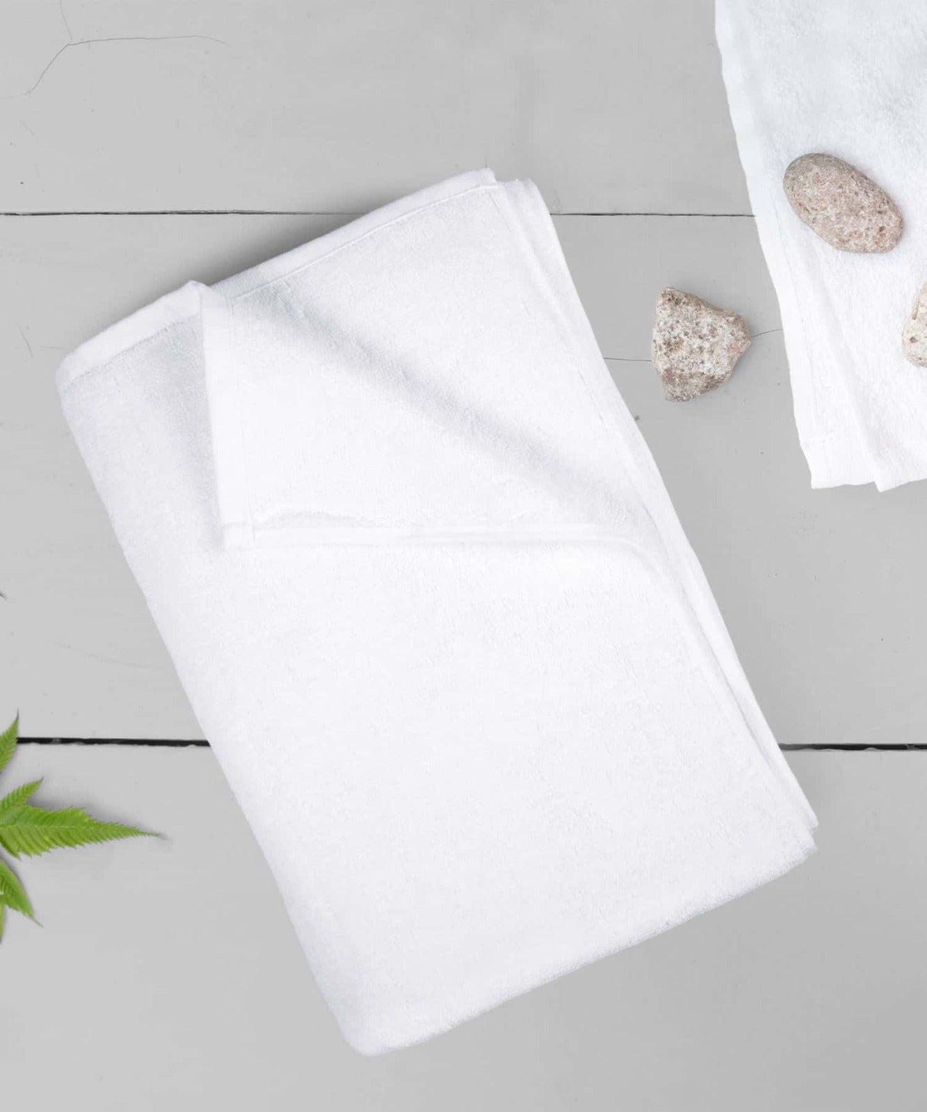 TRIDENT Soft Comfort, 1 Pc Set Cotton Rich Terry Indulgence Towel Set ,509 GSM, Bright White