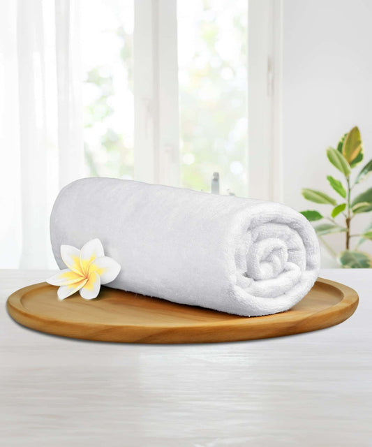 TRIDENT Soft Comfort, 1 Pc Set Cotton Rich Terry Indulgence Towel Set ,509 GSM, Bright White