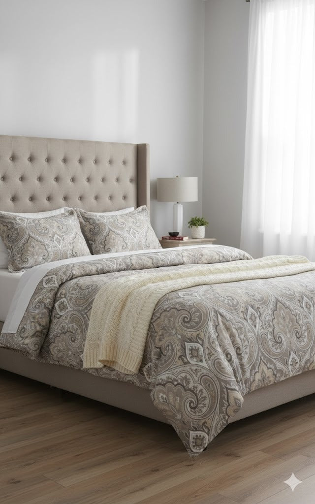 MYTRIDENT Bedsheet for Double Bed, Cafted Tunes Collection With Comfort Living, 1 King Size Bedsheet with 2 Pillow Covers,100% Micro Polyster Sheet Set