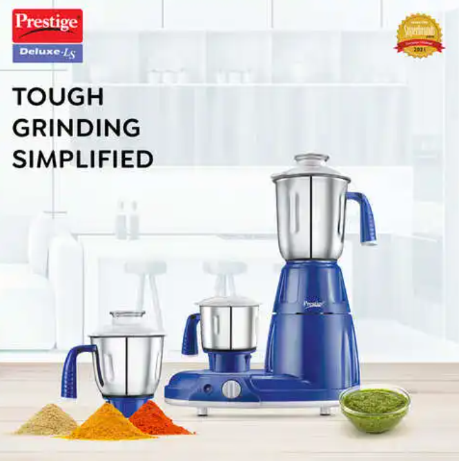 Prestige Delux LS 750W Blue Mixer Grinder