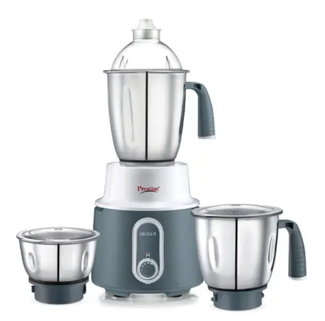 Prestige Delight 750W Mixer Grinder With 3 Jars ( Charcoal Grey)