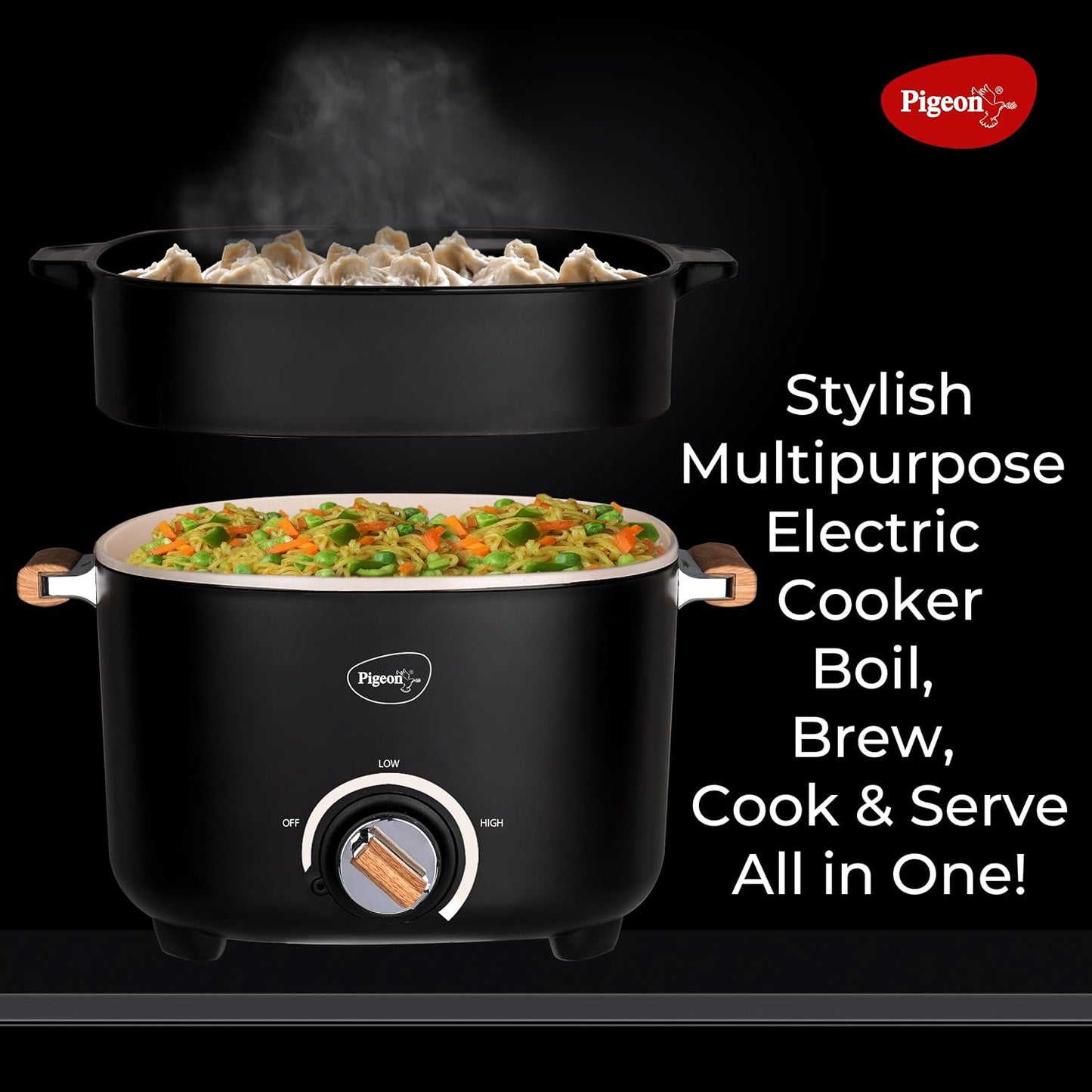Everyday Plus Multi-Cook Kettle,1000 Watts,2.5 Litre, Used For Boil, Brew, Cook & Serve All In One