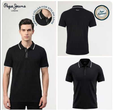 Pepe Jeans Madrid Polo T-Shirt for Men – Black & Navy Blue