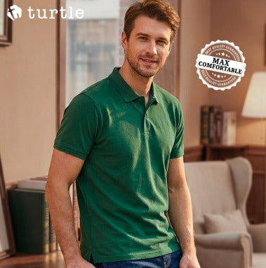 Turtle Hamilton Polo T-Shirt for Men – Green, Red, White & Black