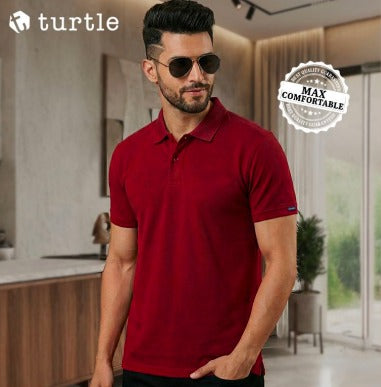 Turtle Hamilton Polo T-Shirt for Men – Green, Red, White & Black