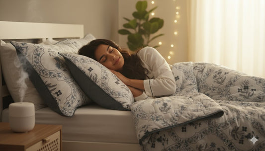 200 TC Pure Cotton Reversible Traditional Jaipuri Design Printed Light Weight Double Bed Quilt/Razai/Rajai - [Double Bed- 2.2X 2.4Meter] (Design 1)| TC - 200,Multicolor