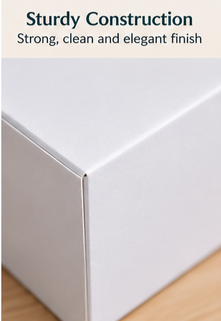 Premium White Foldable Gift Box  | Set of 10