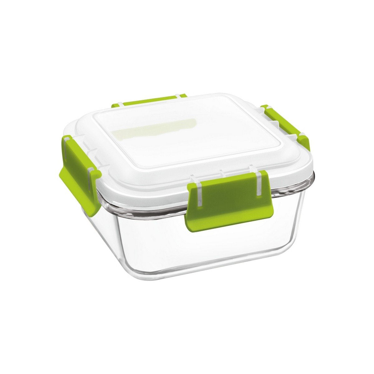 TREO BOROSILICATE GLASS BAKE N' LOCK SQUARE CONTAINER (340 ML)