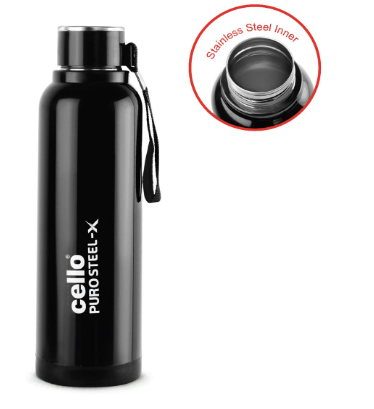 CELLO INSULATED BOTTLE WITH STAINLESS STEEL INNER PURO STEEL -X BENZ (900)