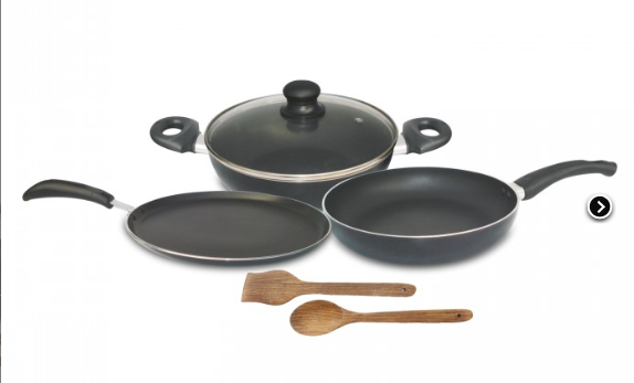 SUNFLAME PEARL NON STICK INDUCTION COOKWARE (6PCS.SET)