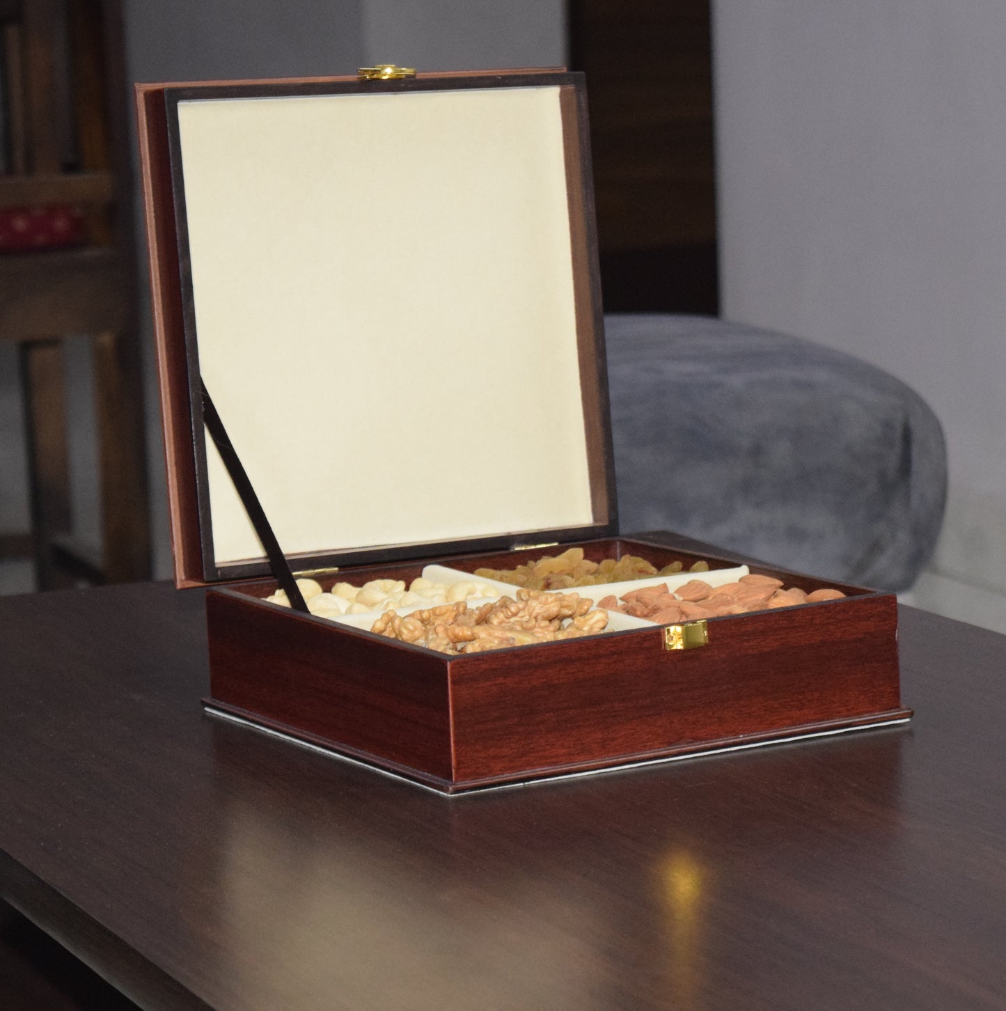Premium Wooden Dry Fruit Box(Combo of 4)